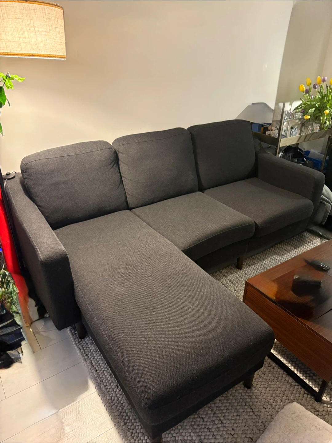 Dark Grey Sectional Sofa