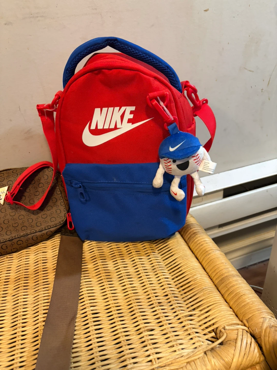 Nike Red Blue Round Bag