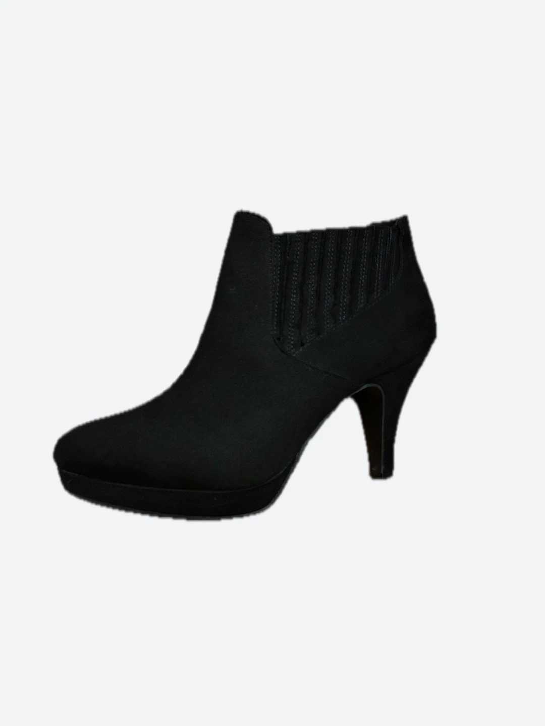 DexFlex Comfort "Mason Gore" Black Heeled Ankle Boot