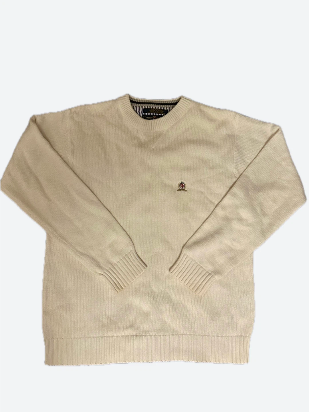 Tommy Hilfiger Cream Crewneck Sweater