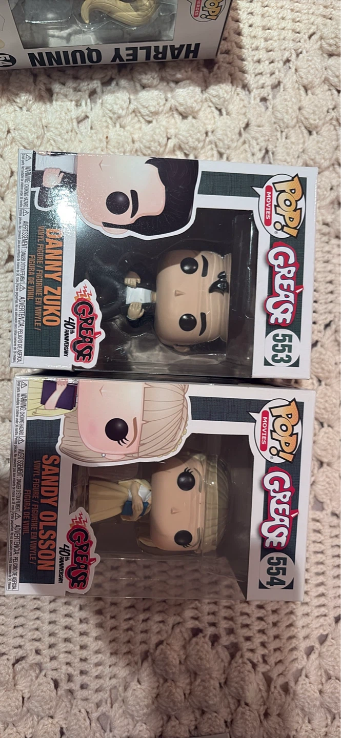 Funko Pop! Grease Danny Zuko & Sandy Olsson Figures (2)