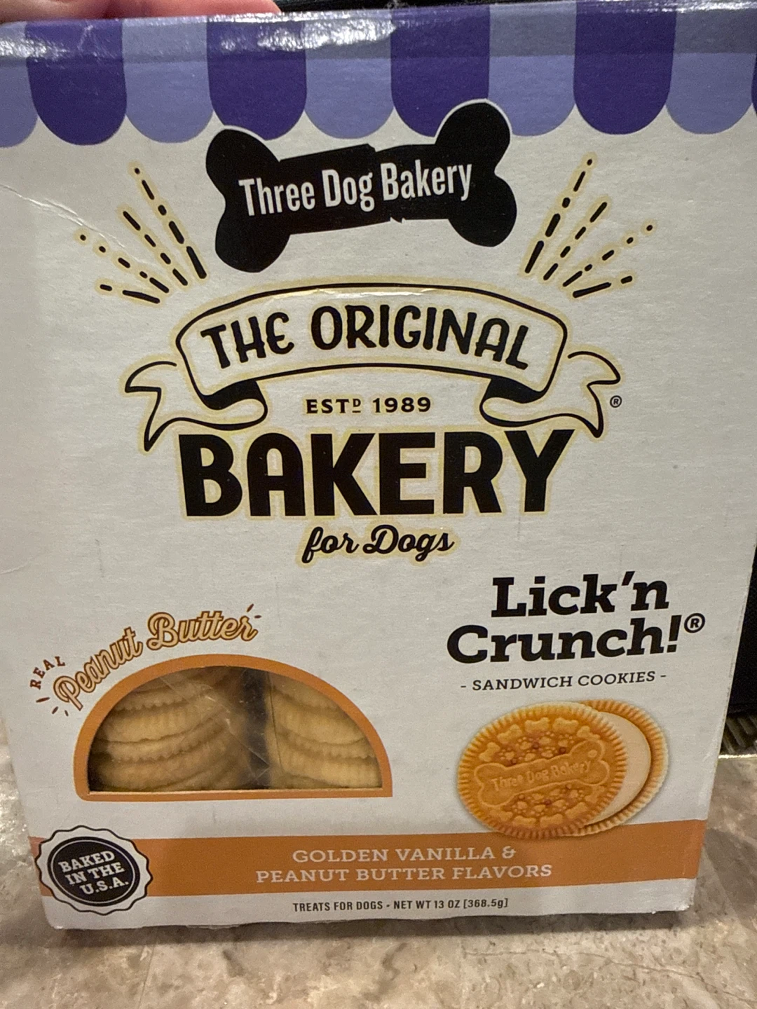 Dogs Lick'n Crunch Sandwich Cookies