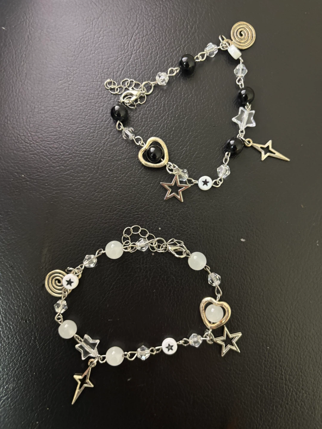 Beaded Bracelets with Charms