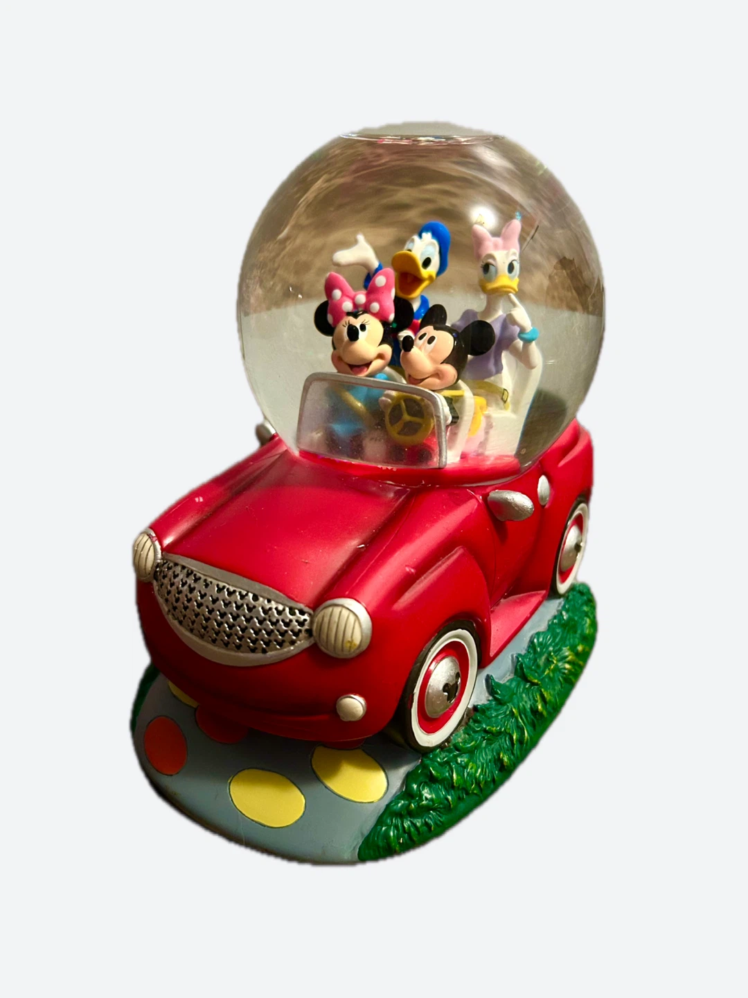 Disney Mickey Minnie Donald Daisy Snow Globe Car - photo 2
