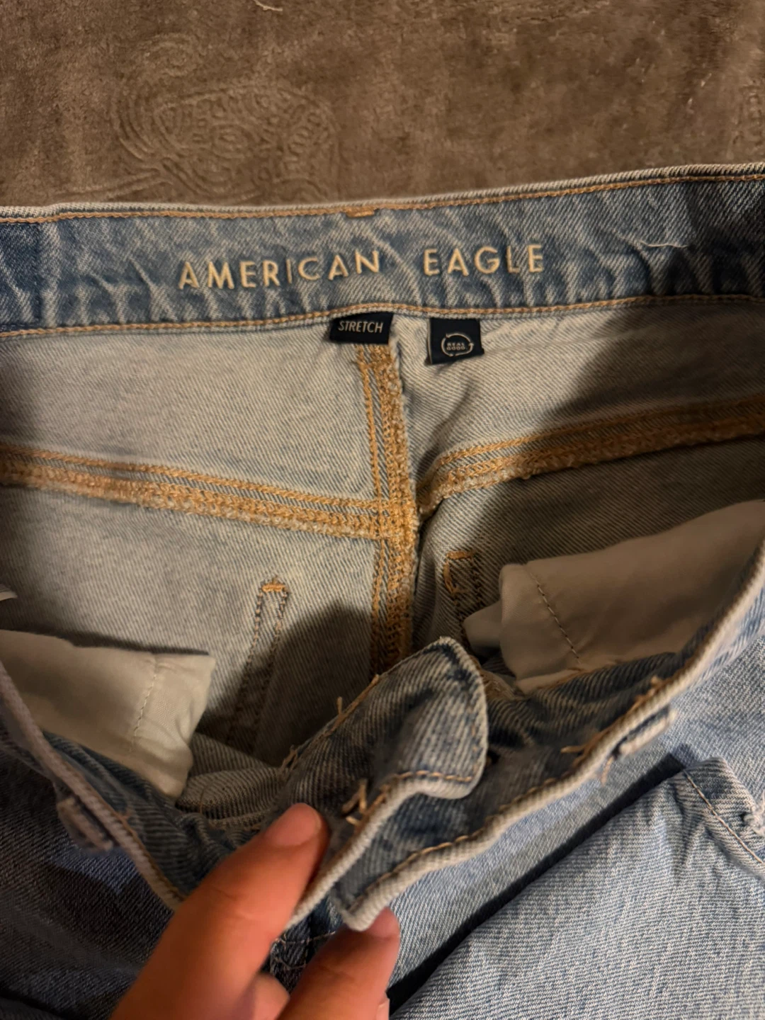 American Eagle Light Wash Stretch Jeans - photo 3