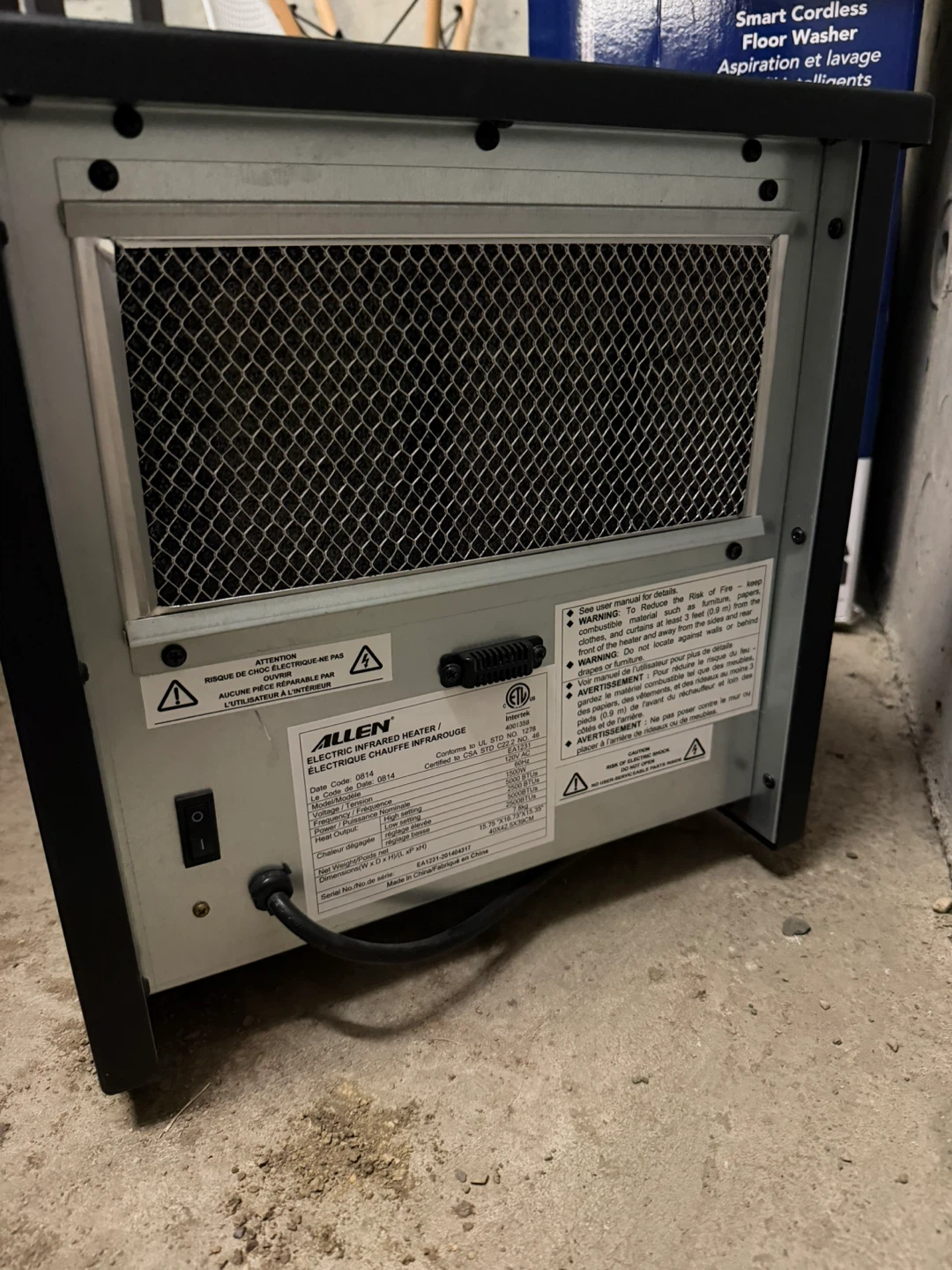 Allen Electric Infrared Heater - photo 2