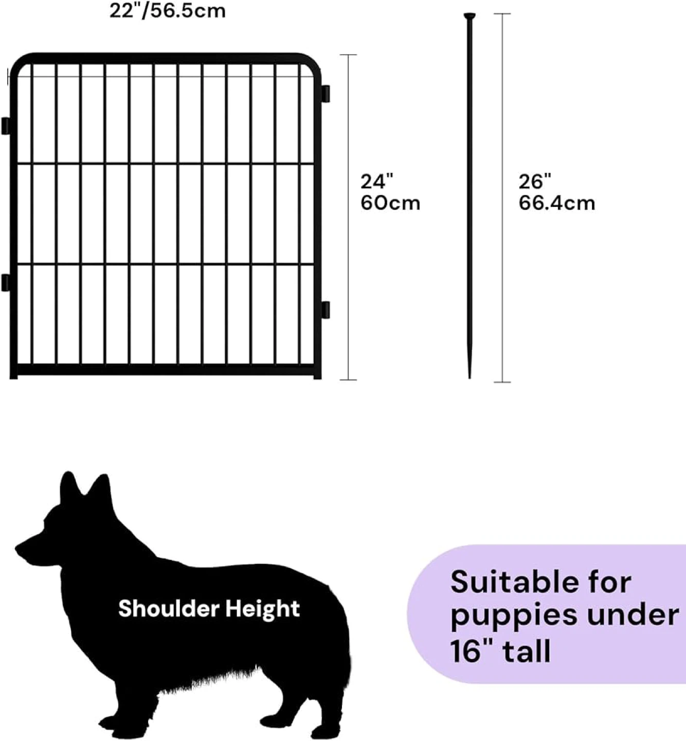 FXW Dog Playpen 24 inch 2 Panels - Brand new - photo 2