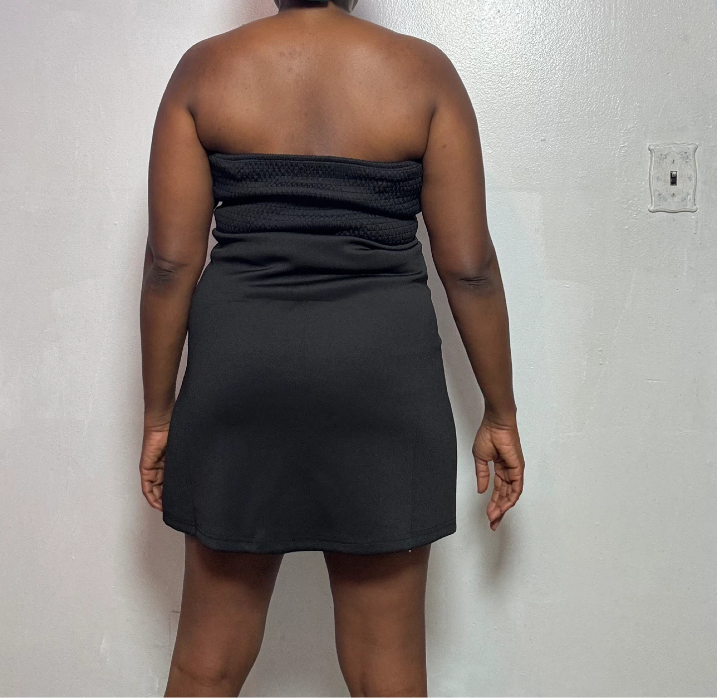 Black Strapless Mini Dress - photo 5