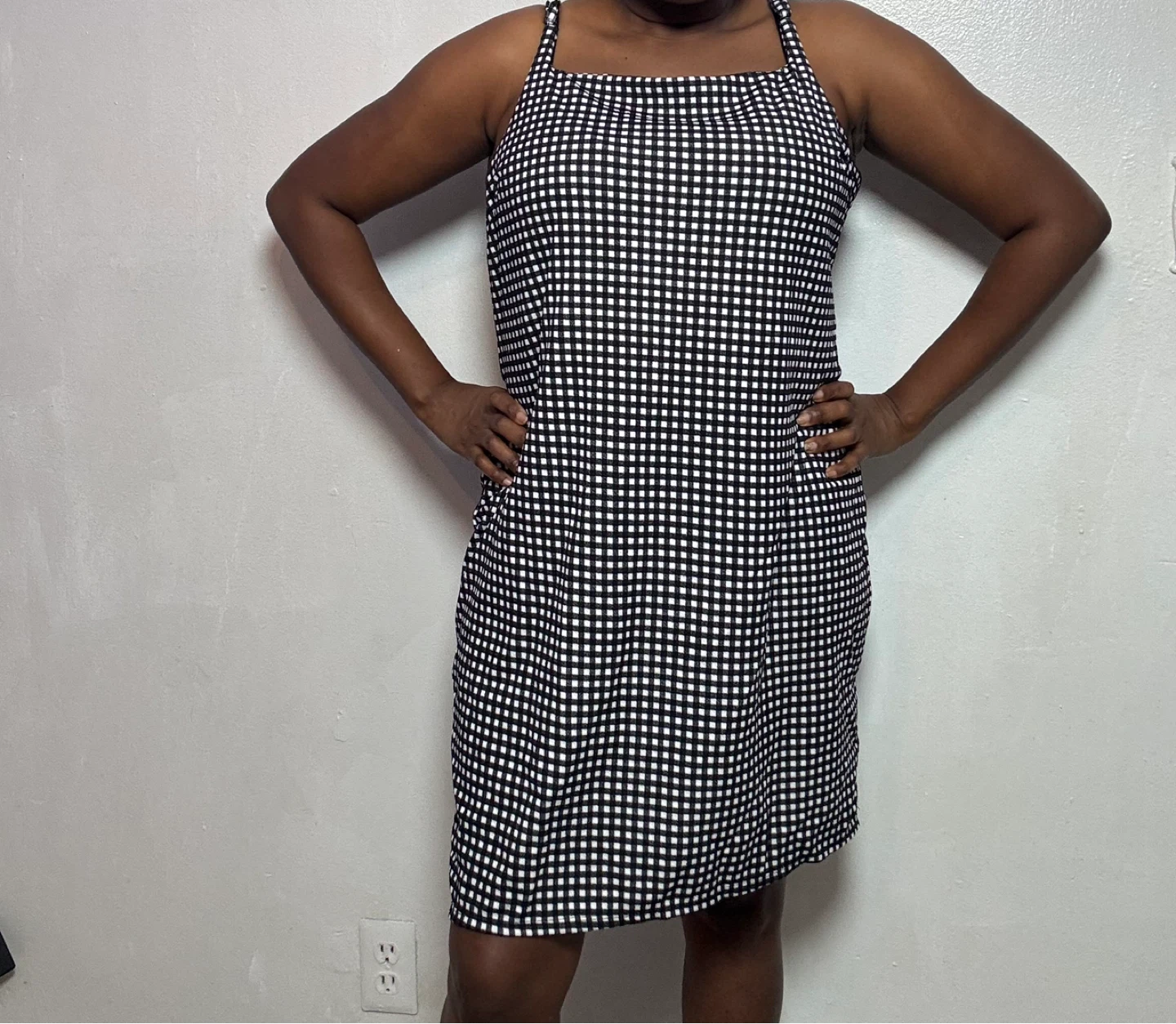 Black and White Gingham Dress
