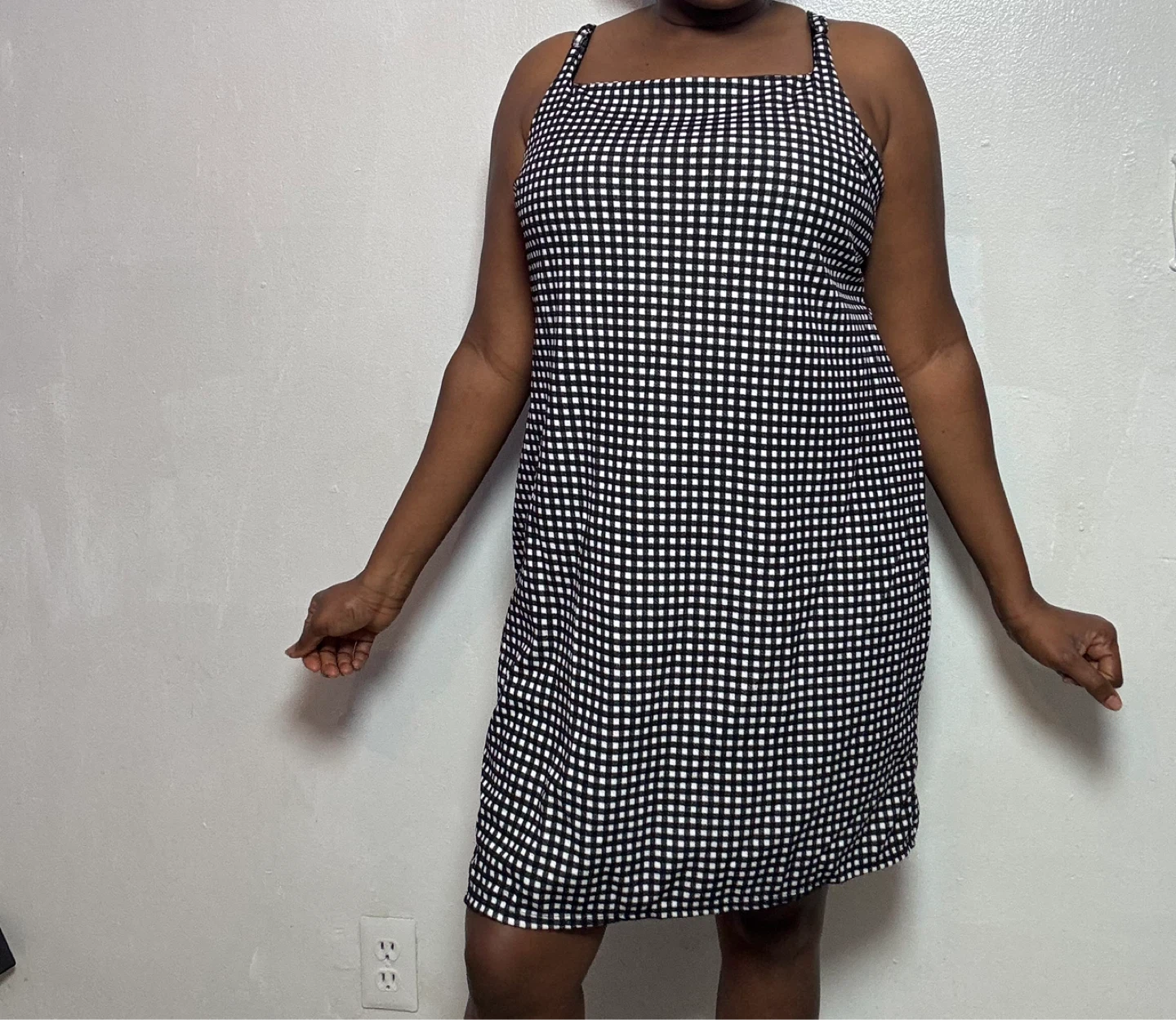 Black and White Gingham Dress - photo 2