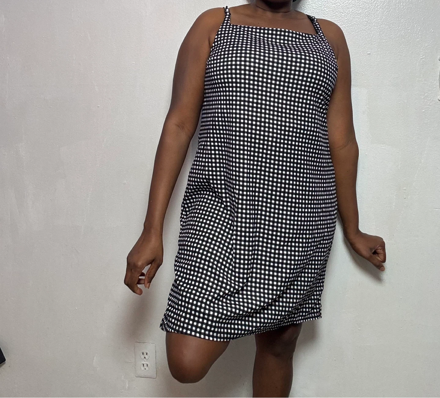 Black and White Gingham Dress - photo 5