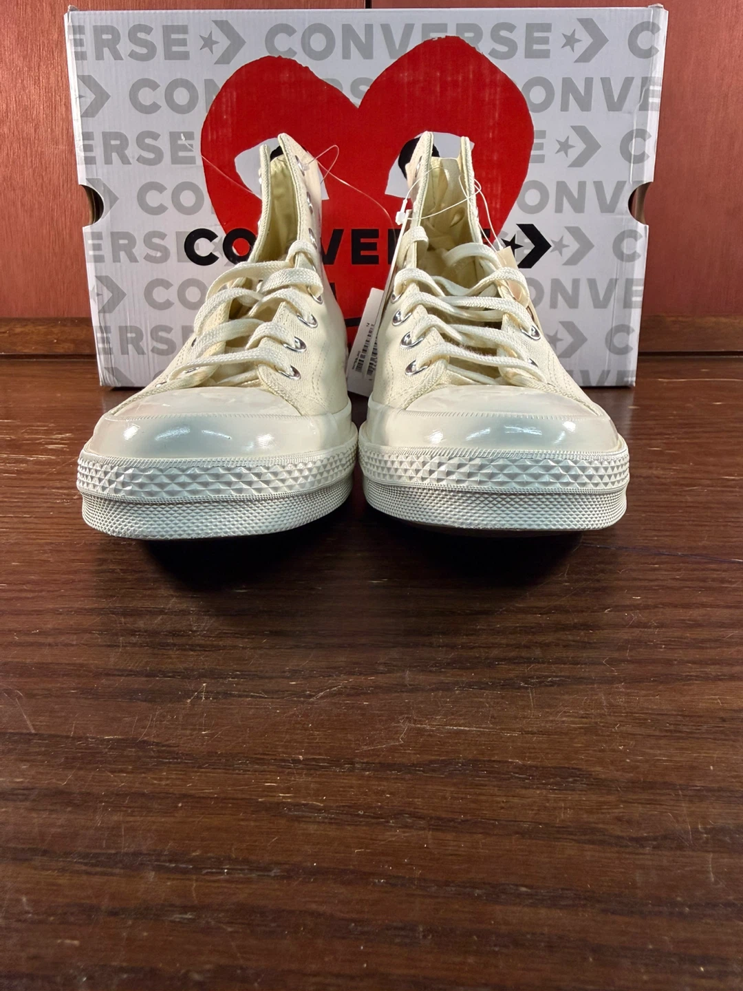 Converse x CDG PLAY Chuck 70 High White Men’s Sz 11/Women’s 14 - photo 4