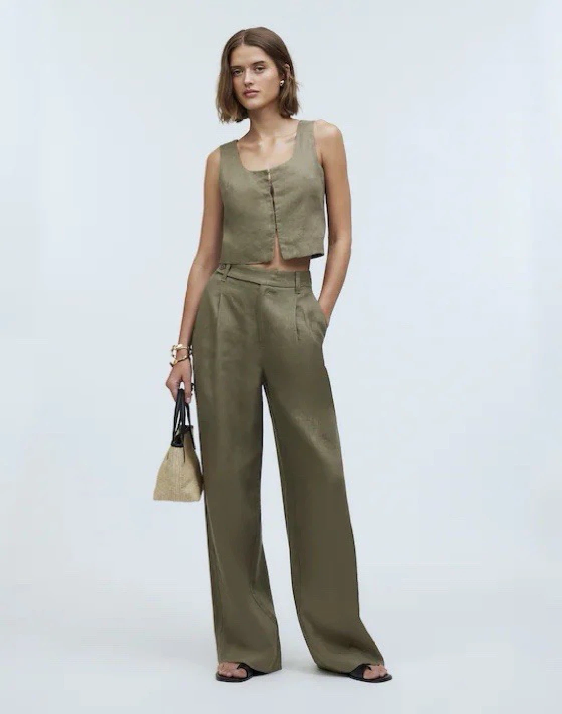 Madewell The Harlow 100% Linen Wide Leg Pants - photo 2