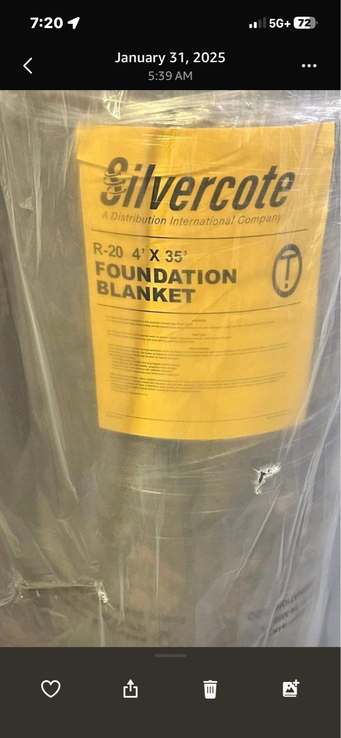 Silvercote R-20 Foundation Blanket 4' X 35' - photo 3