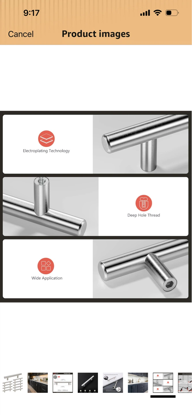 Stainless Steel Cabinet Drawer Pulls (11 Pack) - photo 2