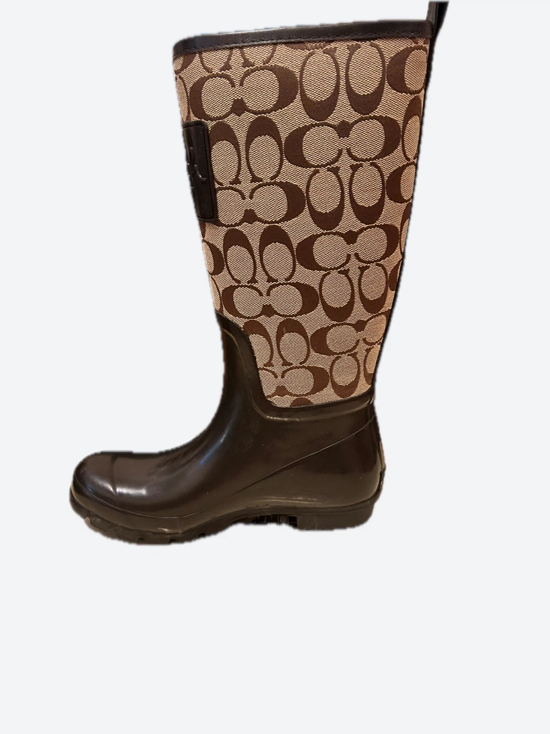Coach Signature C Logo Rubber Rain Boots - Brand new, never used - photo 3