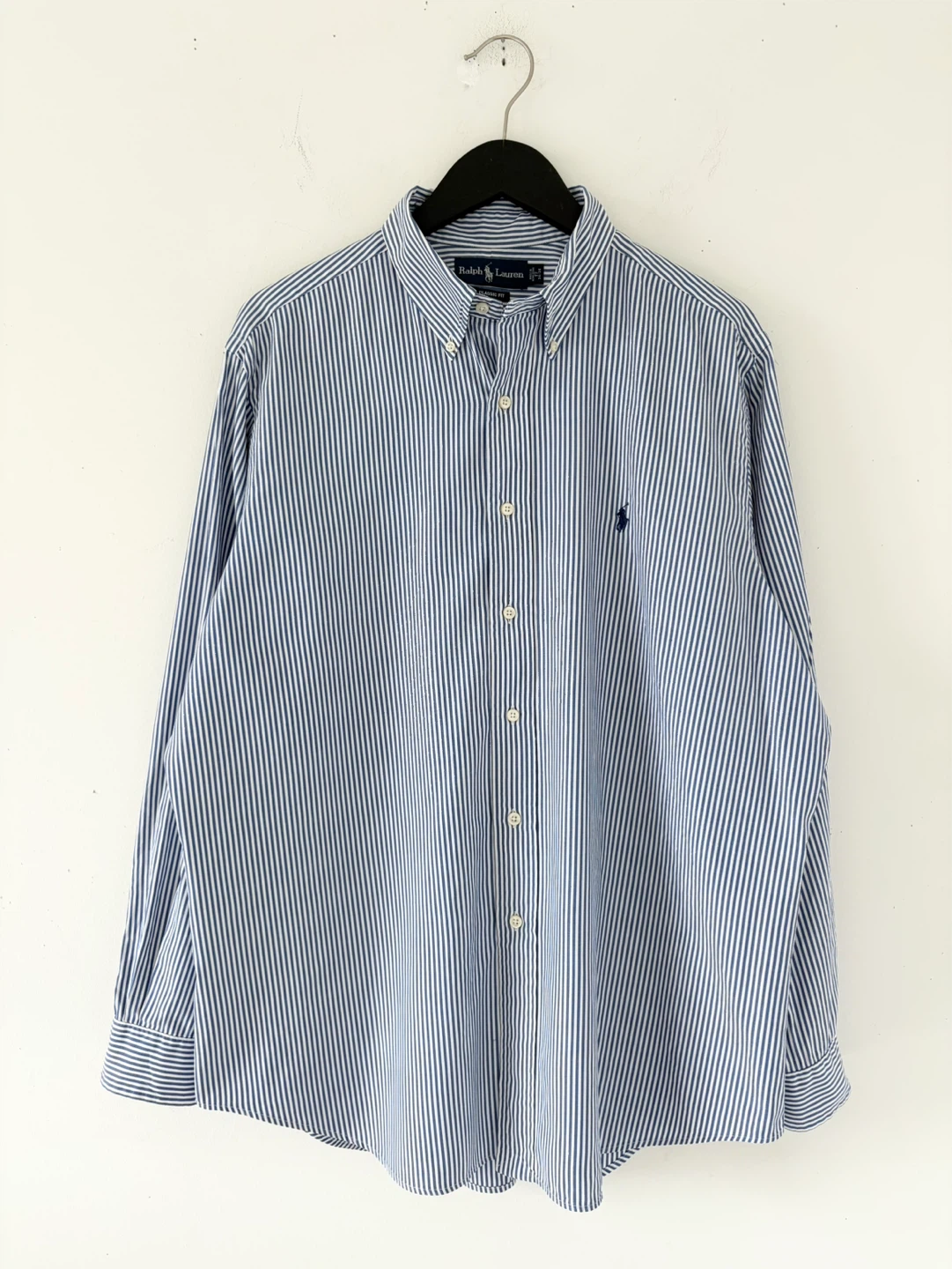 90’s Ralph Lauren 100% Cotton Striped Button-Down Shirt