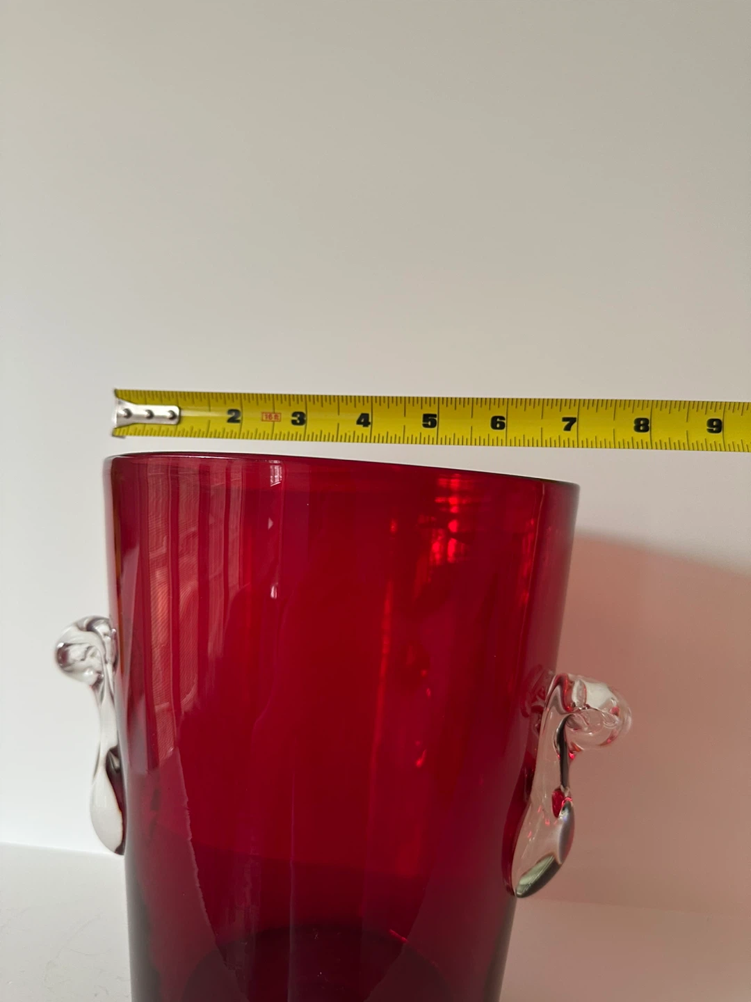 Italian Murano Hand Blown Glass Wine Ice Bucket 9” - photo 4
