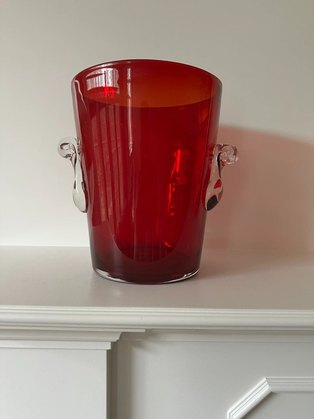 Italian Murano Hand Blown Glass Wine Ice Bucket 9” - photo 2