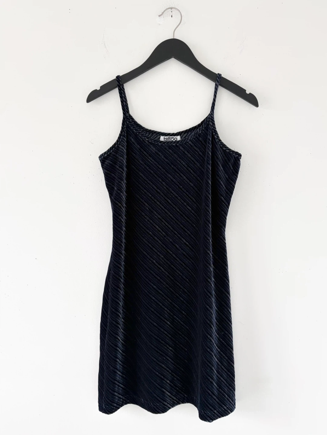 Vintage Tattoo Velour Cami Mini Dress