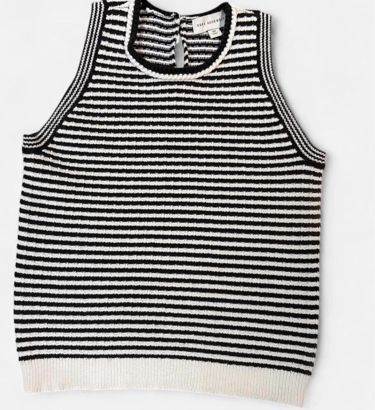 Free Assembly Striped Knit Tank Top XS