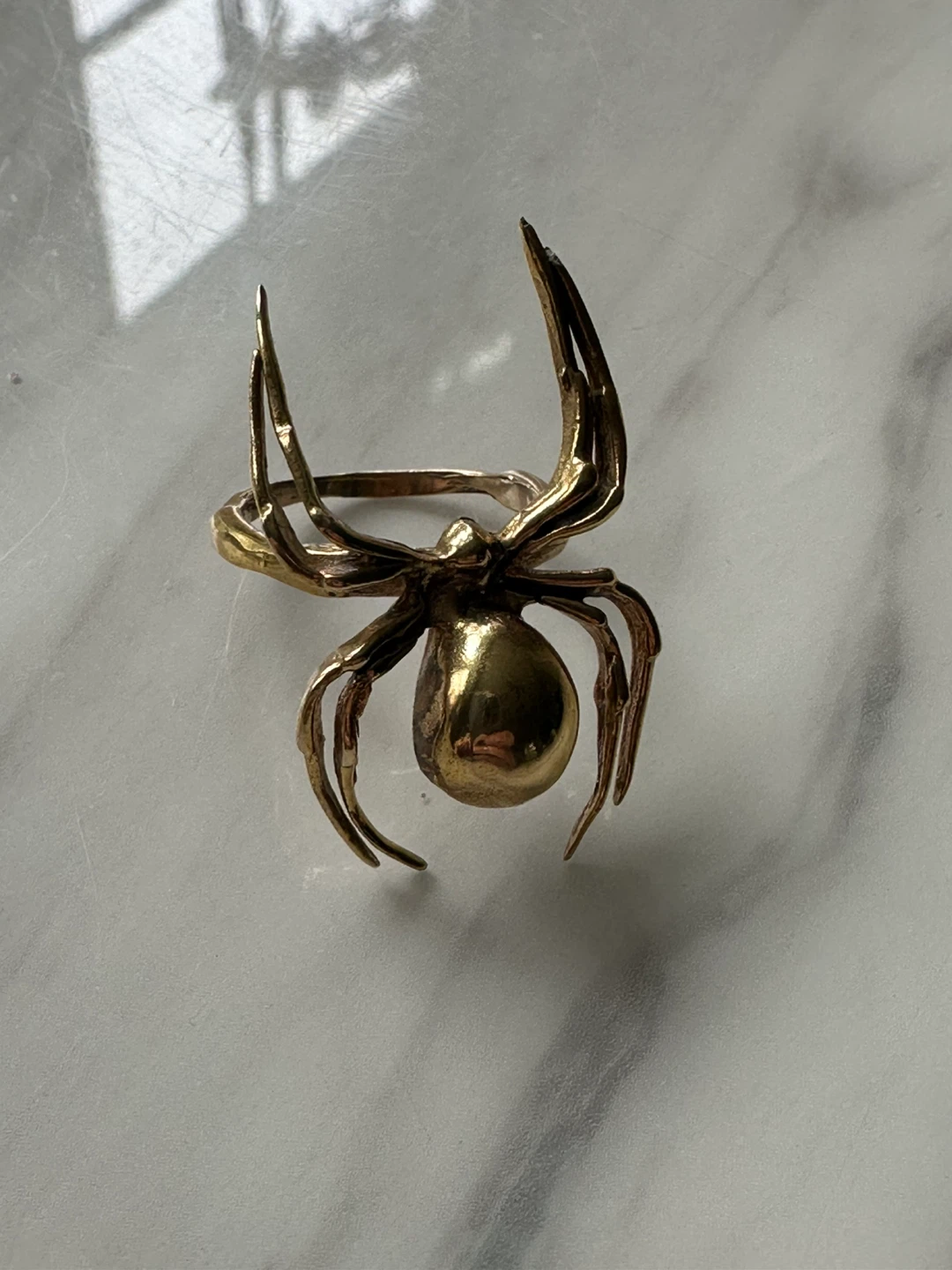 Gold Tone Spider Ring Size 5.5 - photo 5