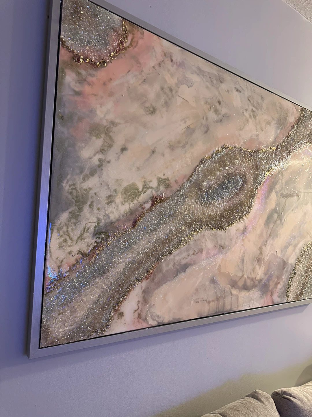 Framed Abstract Geode Wall Art - photo 3