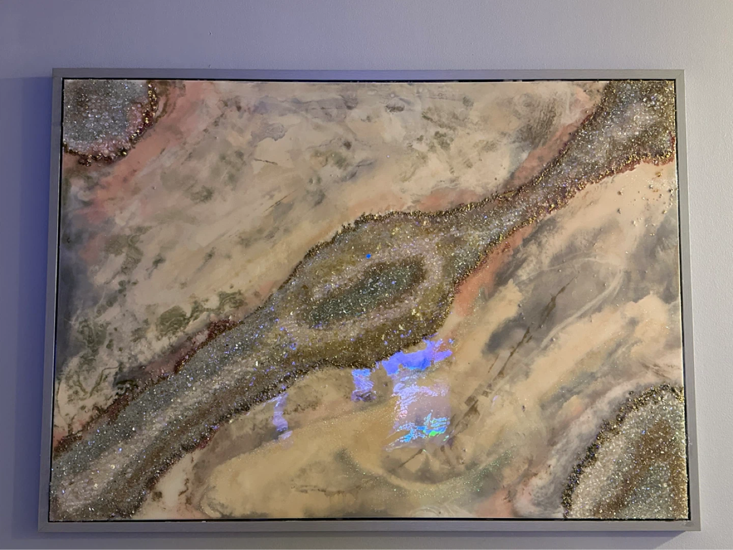 Framed Abstract Geode Wall Art - photo 2