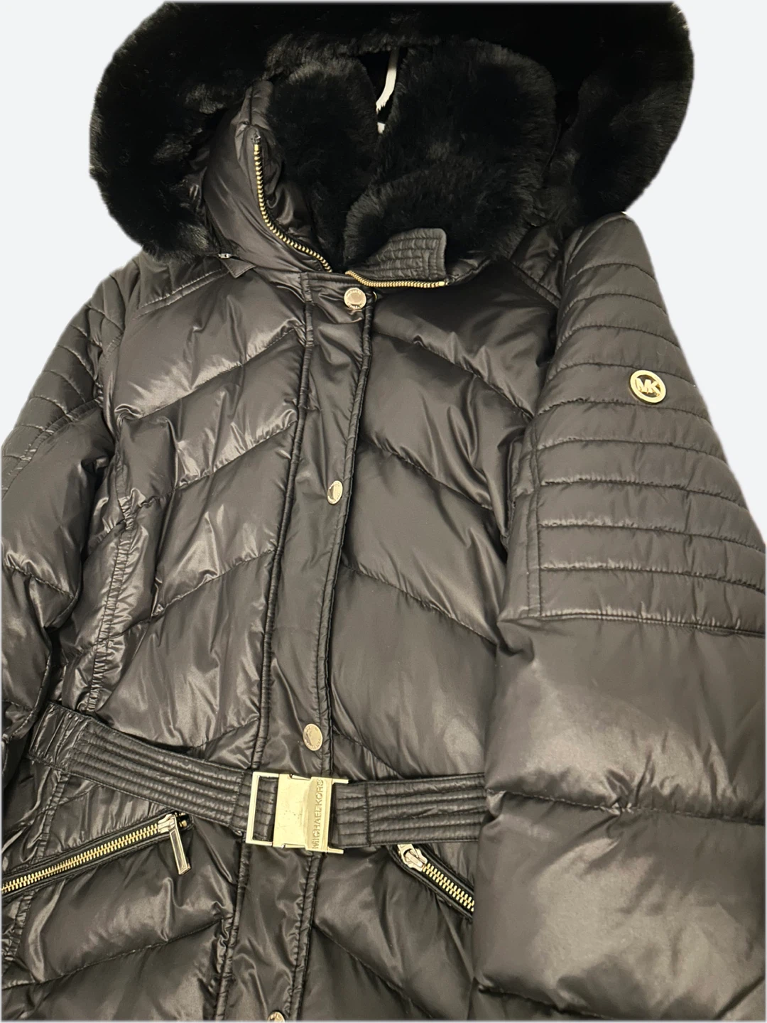 Michael Kors Belted Puffer Coat