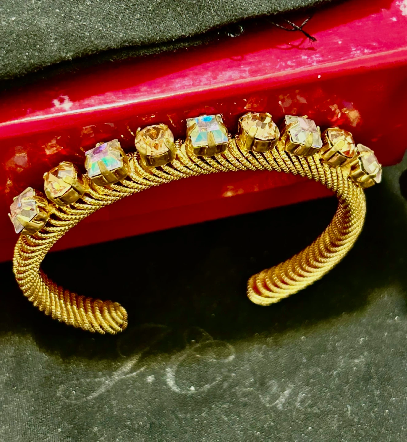 Brand New Jcrew gold rhionestone bracelet - photo 2