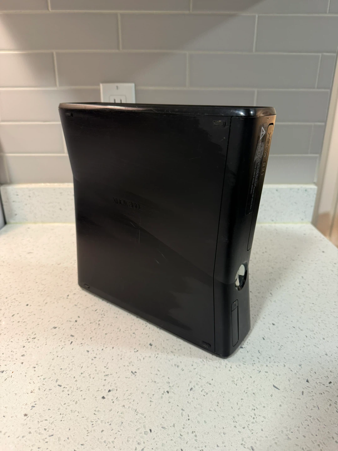 Black Xbox 360 S Console with Power Supply - photo 2