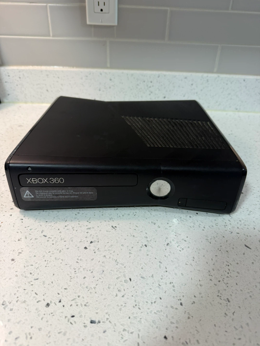 Black Xbox 360 S Console with Power Supply - photo 3