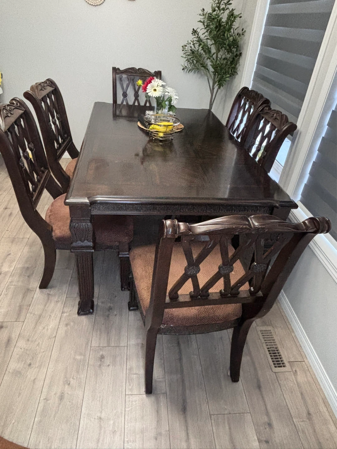 Dining Table Set with 6 Chairs