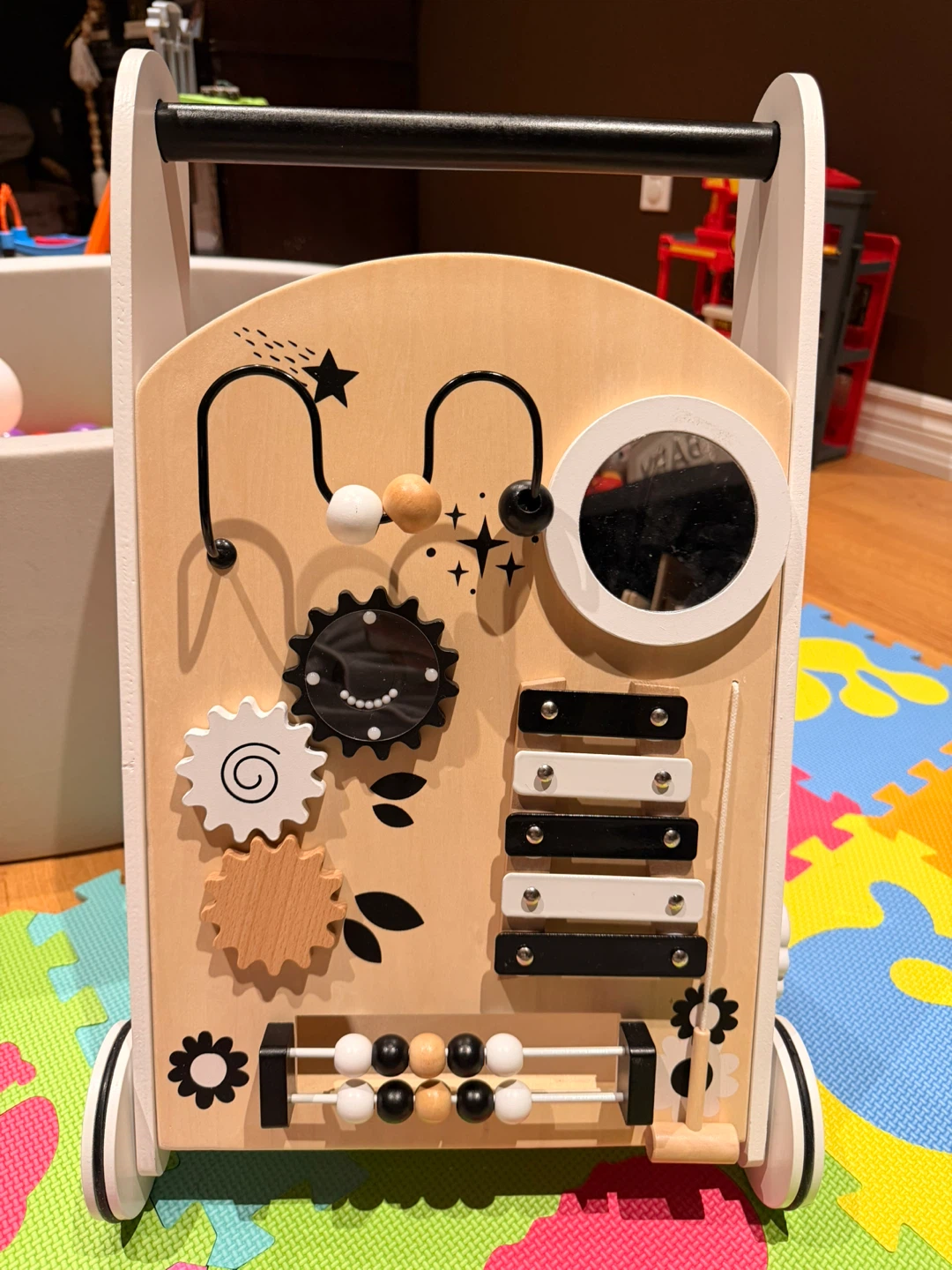 Wooden Activity Walker for Toddlers