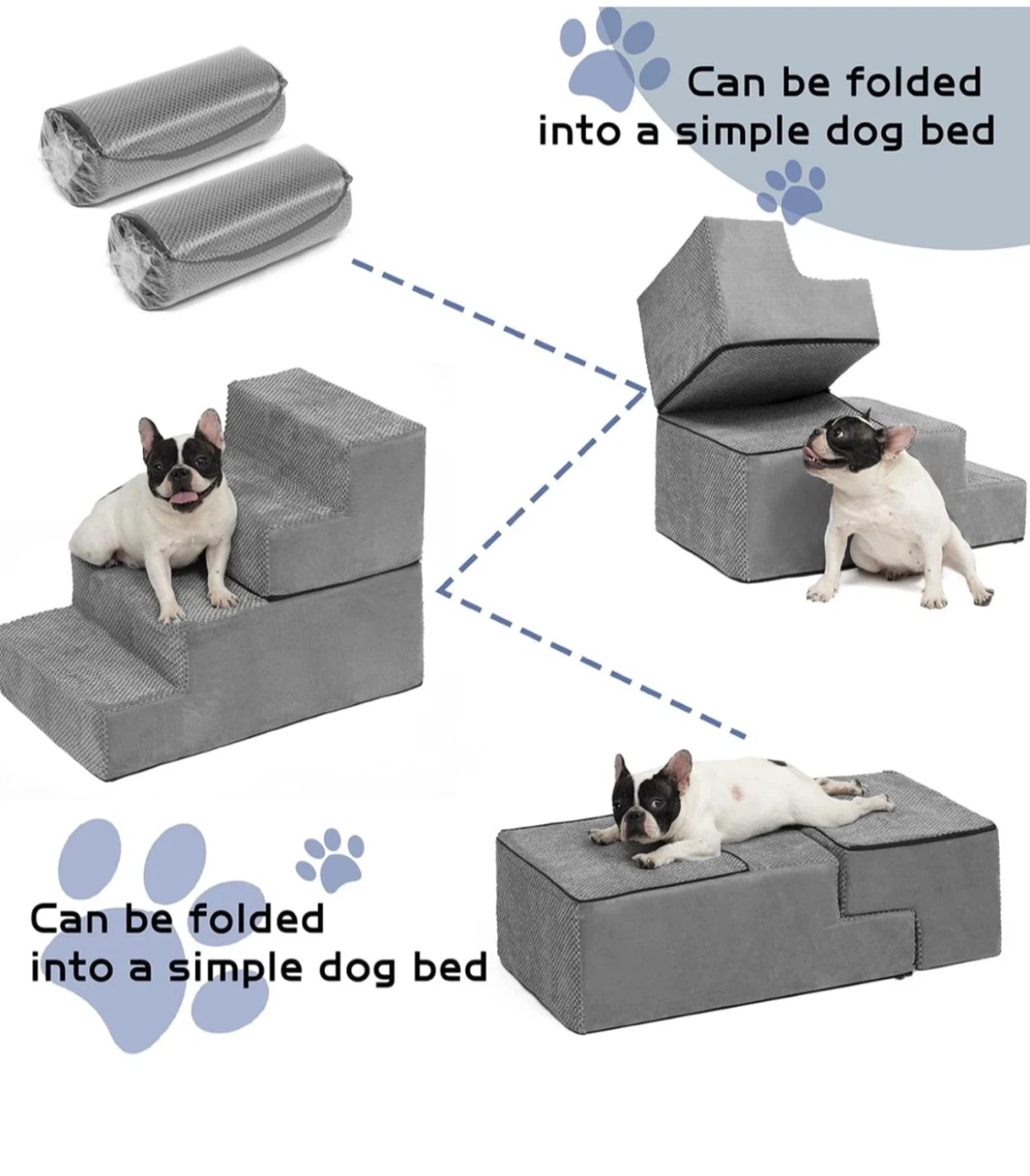 4 Tier Pet Stairs - Grey - photo 3