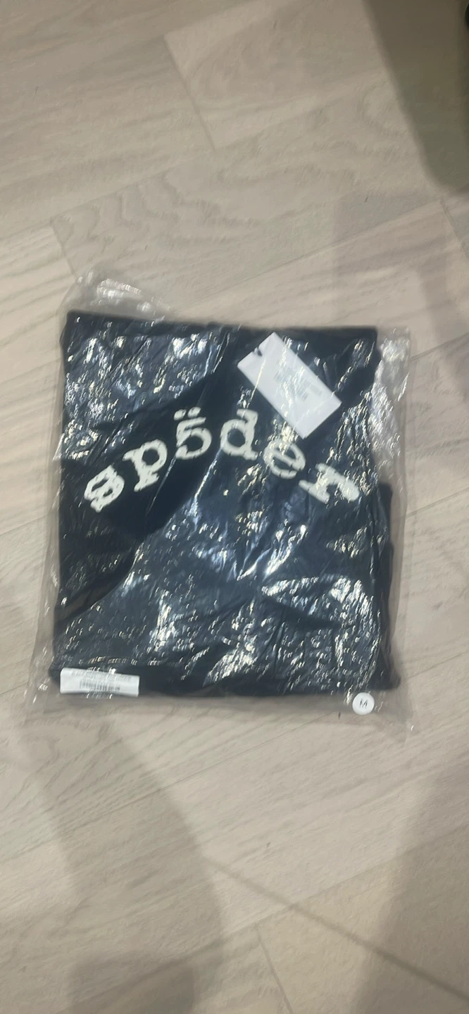 Sp5der hoodie black vvs