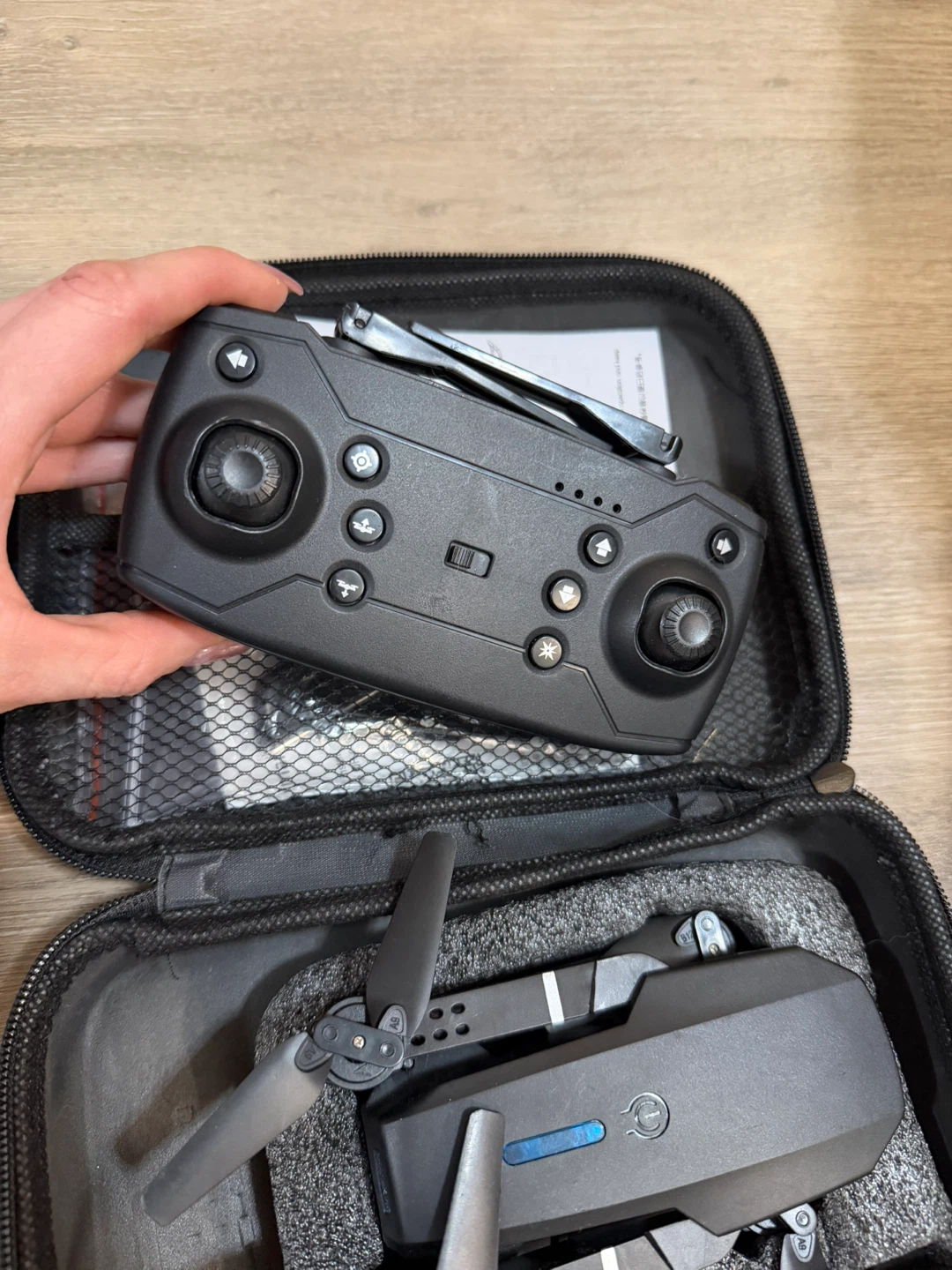 Foldable Drone with Remote Controller and Case - photo 3