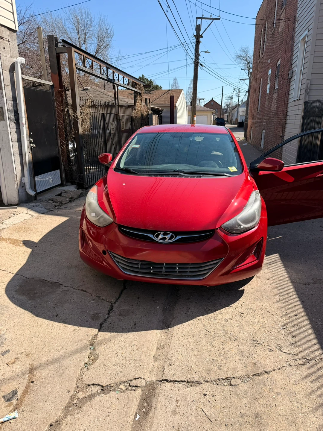 Red Hyundai Elantra Sedan 2016