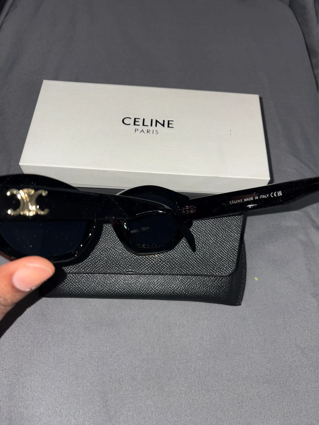 Celine Black Sunglasses with Box and Case - photo 2
