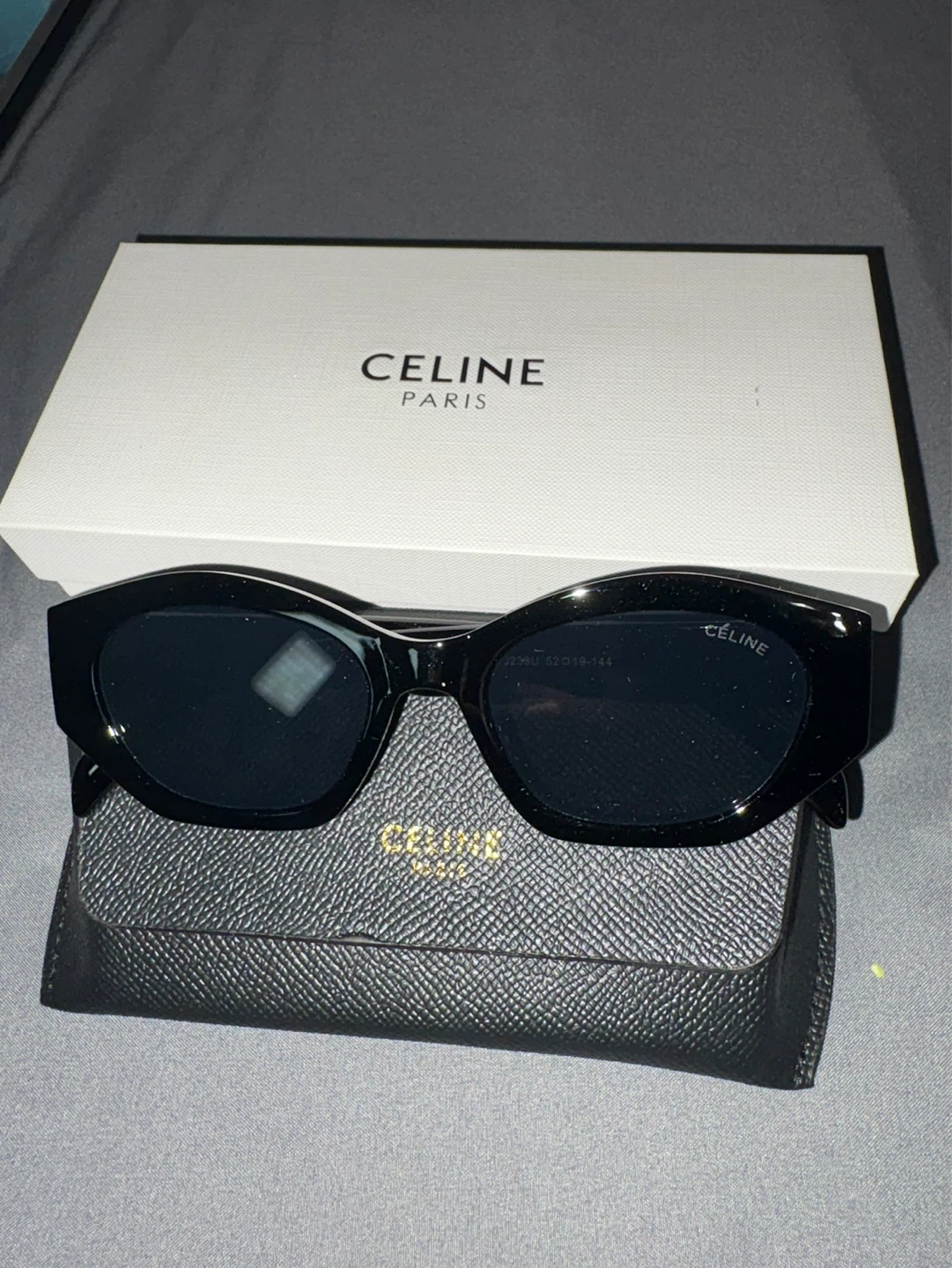Celine Black Sunglasses with Box and Case