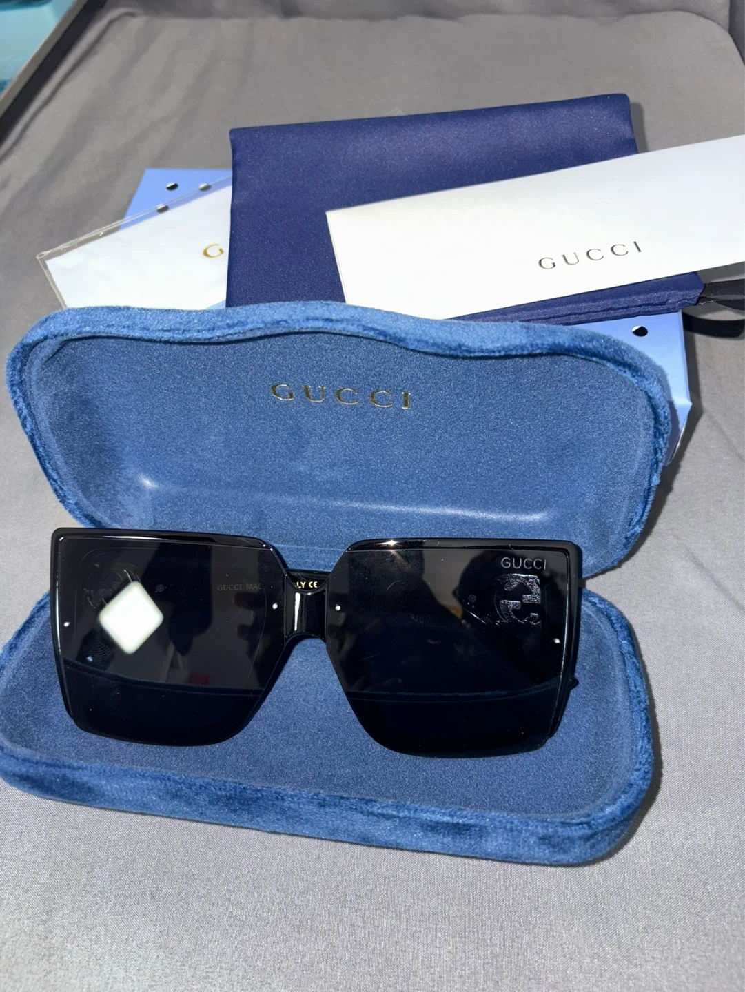 Gucci Black Square Sunglasses