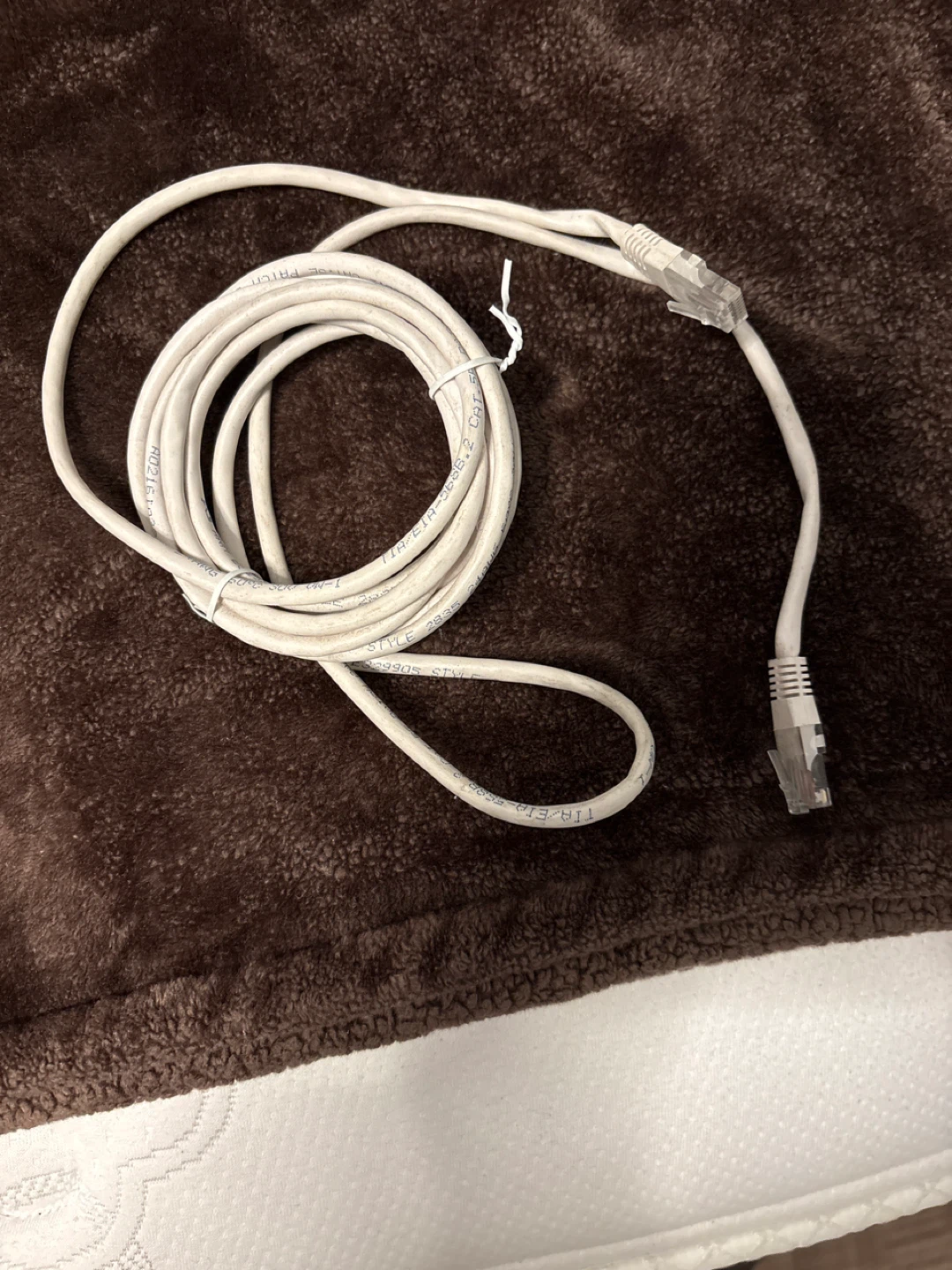 White Ethernet Cable