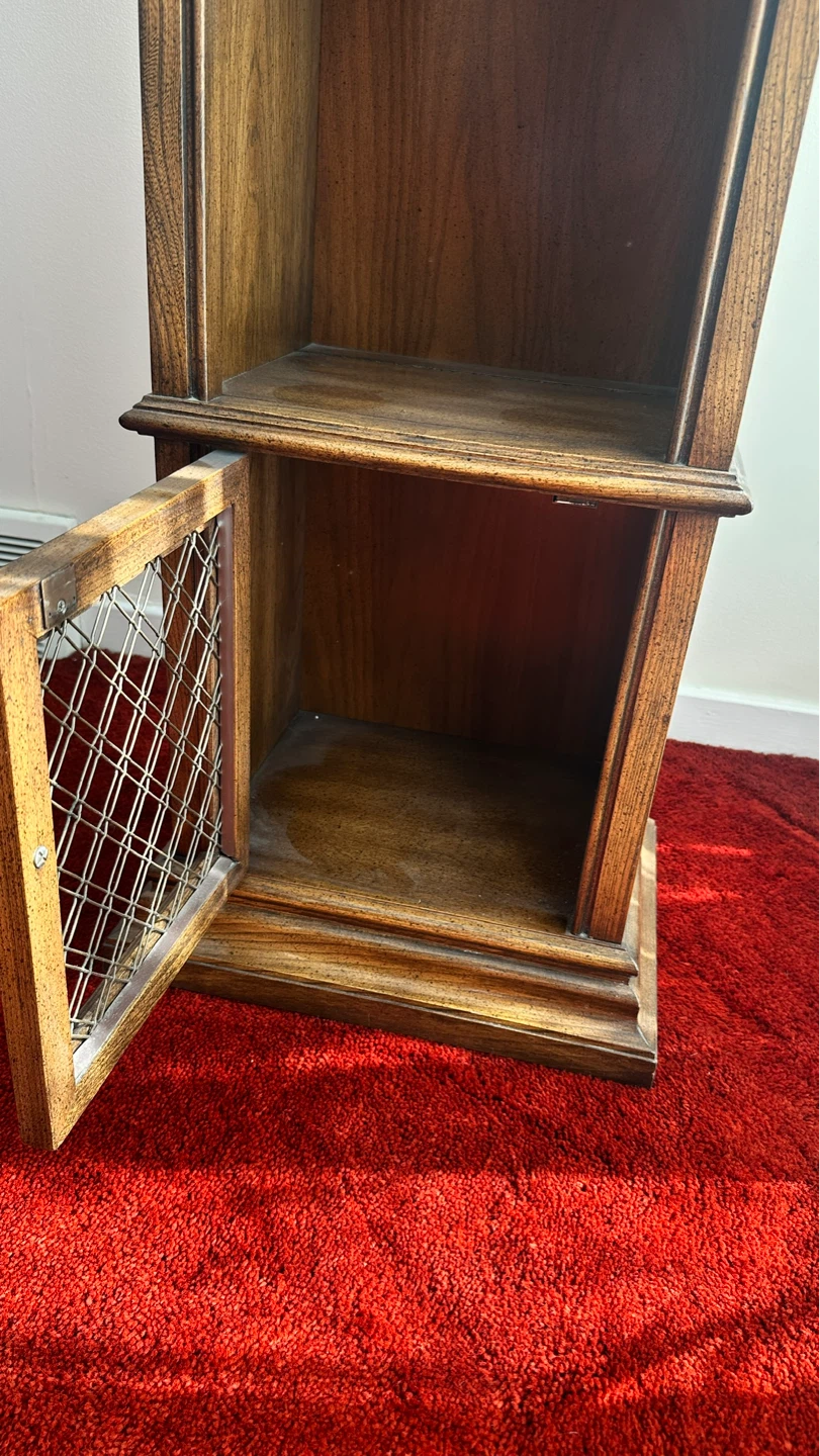 Tall Wooden Bookcase with Cabinet - photo 2