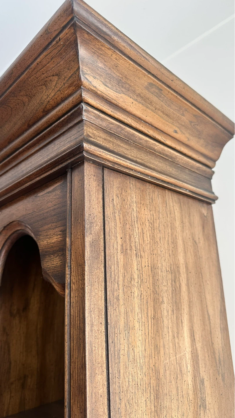 Tall Wooden Bookcase with Cabinet - photo 4