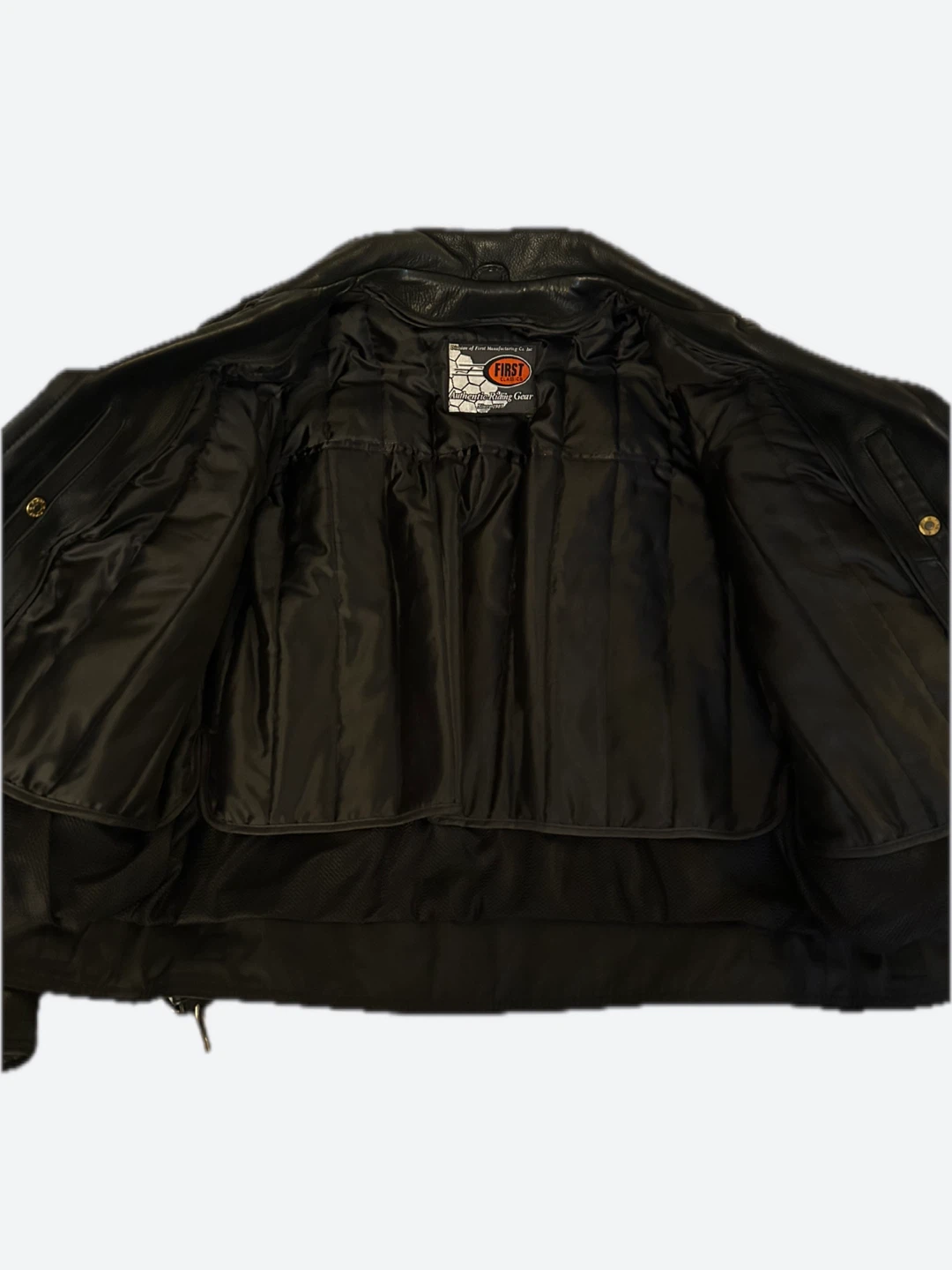 First Manufacturing Co. Black Leather Motorcycle Jacket - photo 2