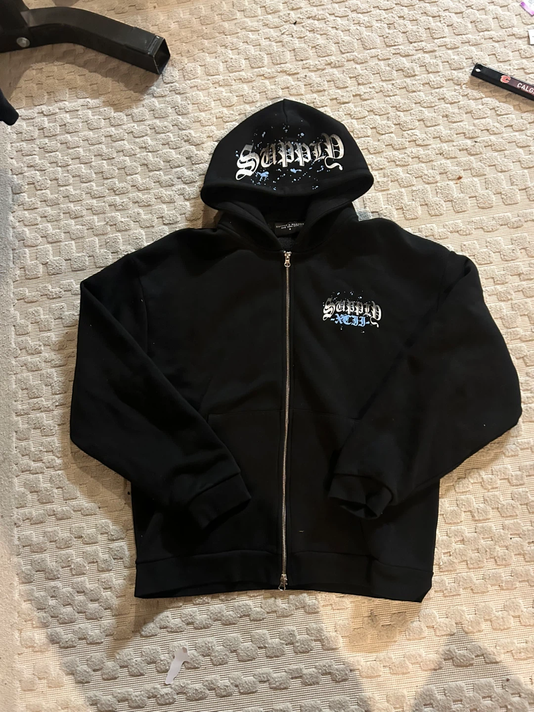 Double zip supply hoodie