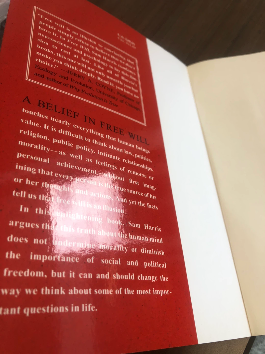 Free Will by Sam Harris Paperback Book - photo 2