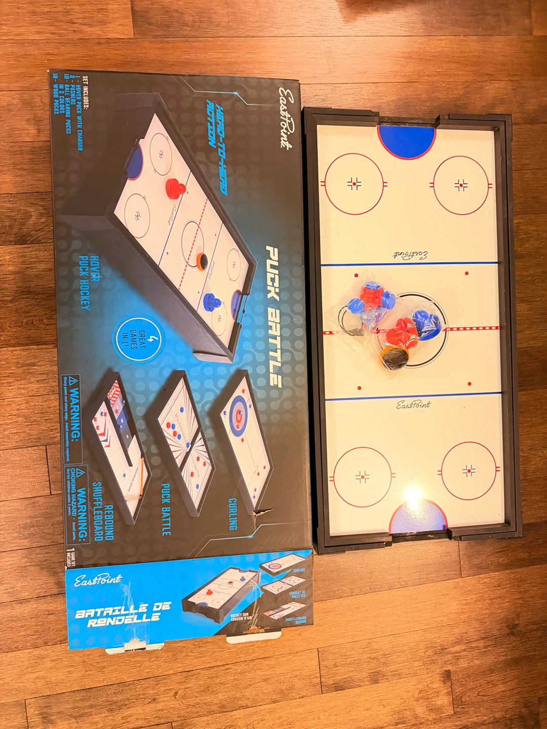 EastPoint Puck Battle 4-in-1 Tabletop Game Set