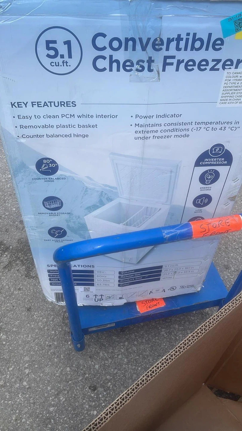 5.1 cu.ft. Convertible Chest Freezer
