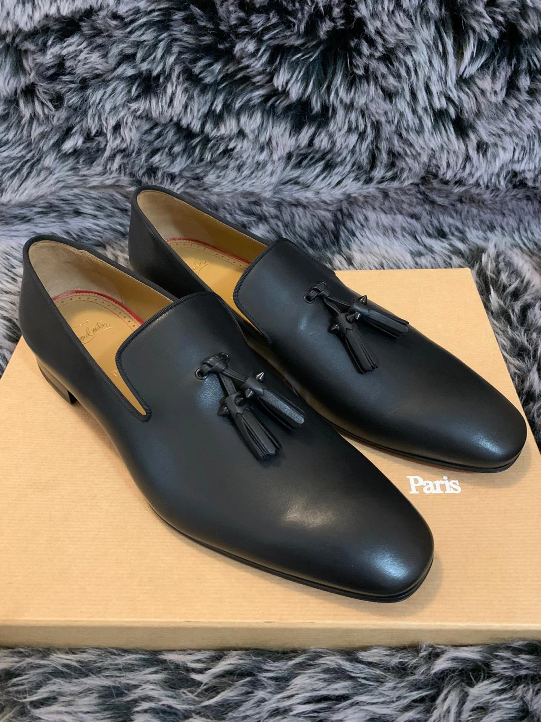 Christian Louboutin Black Leather Tassel Loafers - photo 5